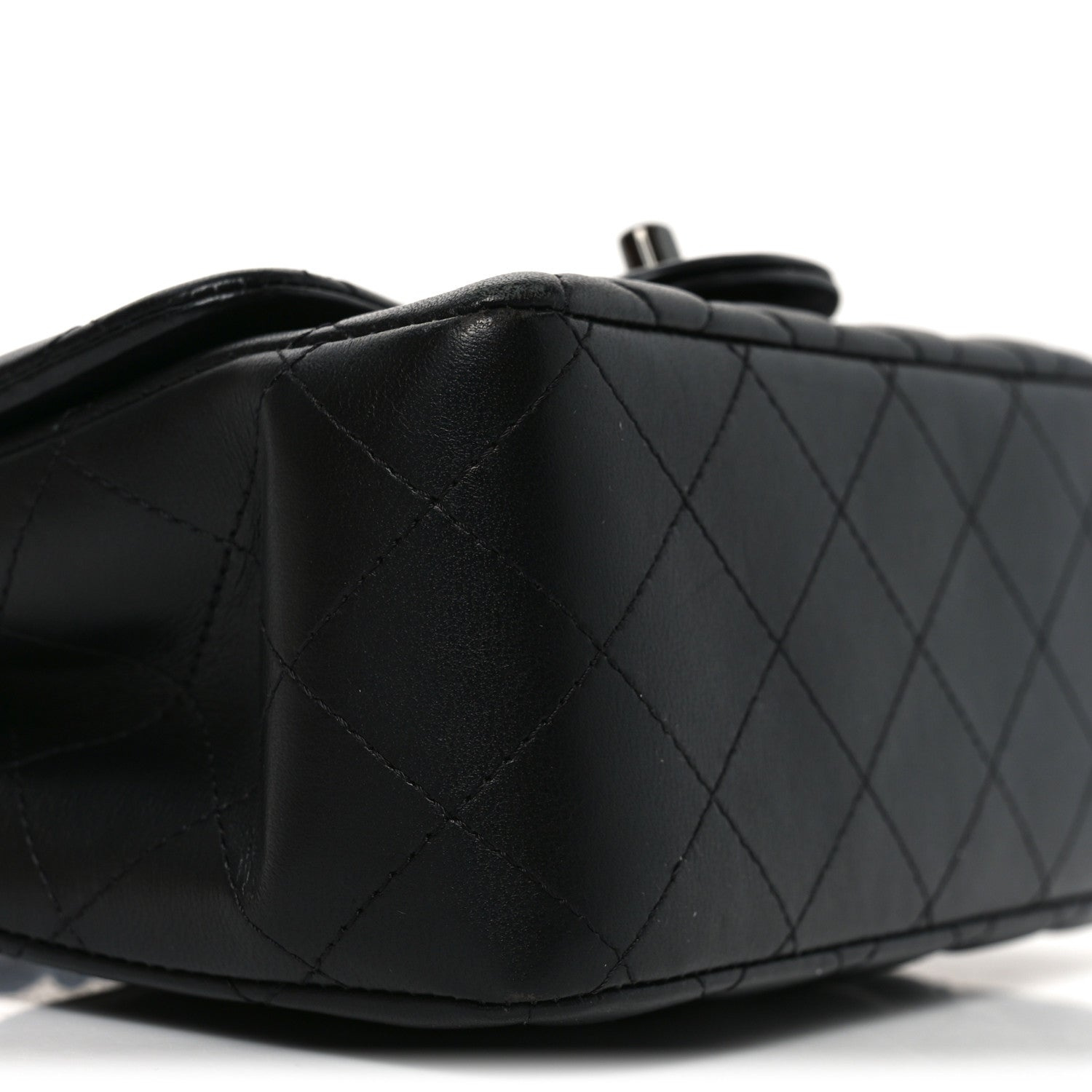 Chanel Lammleder, gesteppt, Mini Square Flap, So Black · Foto 9