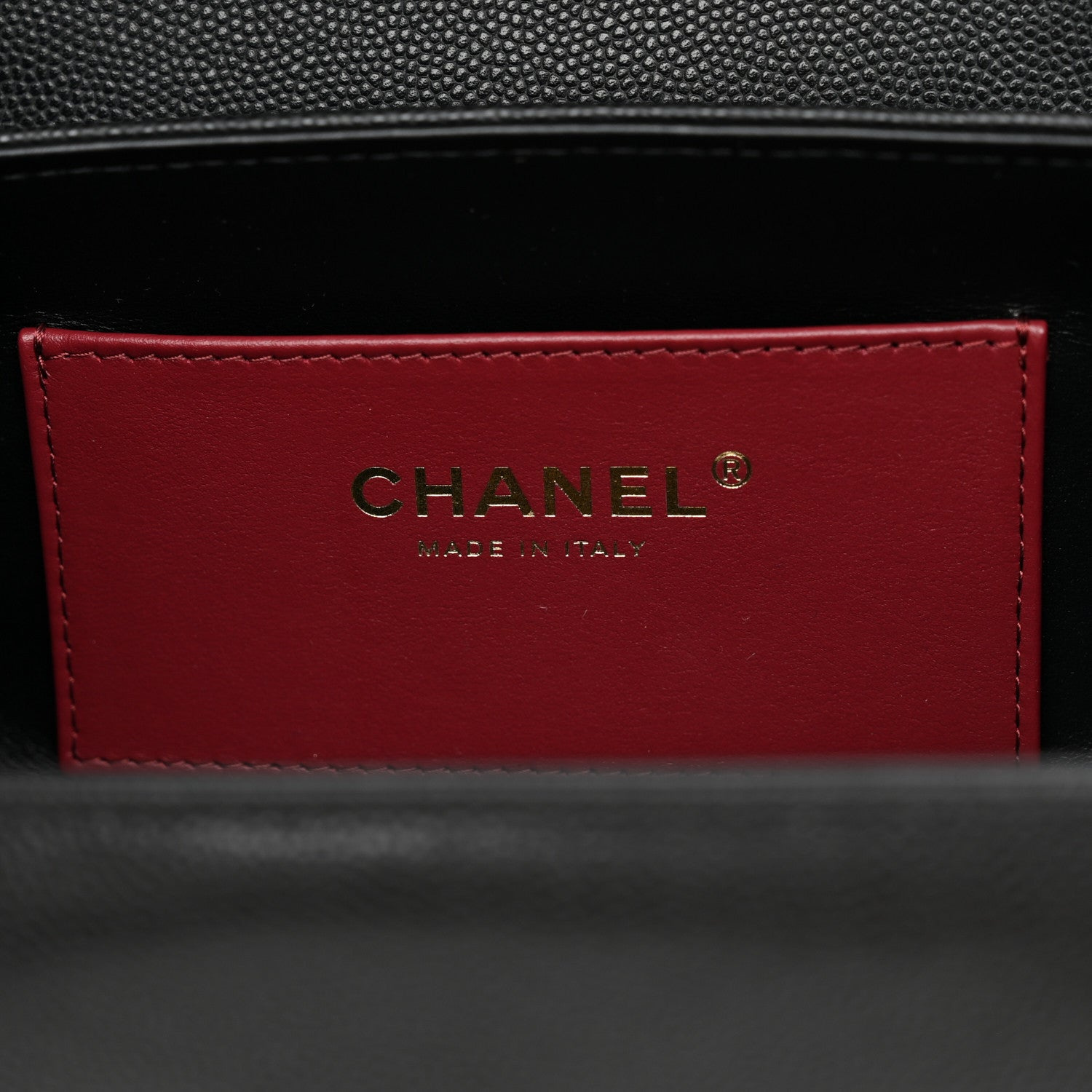 Chanel Glänzender Kaviar Preppy Coco Kleine Bowlingtasche Schwarz · Foto 6